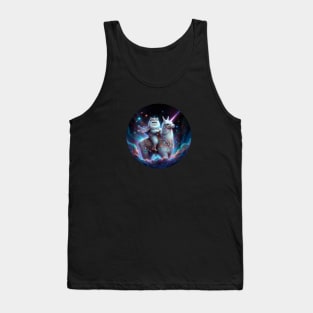 Persian cat riding Alpaca Tank Top